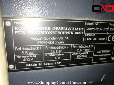 فرز سی ان سی سه محور Wissner GAMMA 1208 ECONOMIC ساخت آلمان